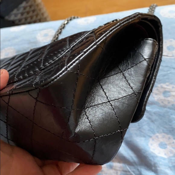 Sold Authentic Chanel 2.55 black reissue bag - Picture 5 of 9